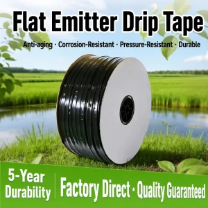Manufacturer Supply 16mm PE Drip Tape 0.2mm 0.3mm 0.4mm Flat Dripper Irrigation Hose 2L H 3L H for Agriculture Irrigation System