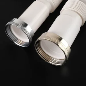 Manufacturer supplied PP Zinc alloy Telescoping Drain Pipe Thickened Universal Bathroom Sink and Sewage Pipe Drain Size 12 14