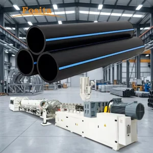 Medium Diameter 75 250mm HDPE PE Pipe Extrusion Machine Production Line For Municipal Water Gas