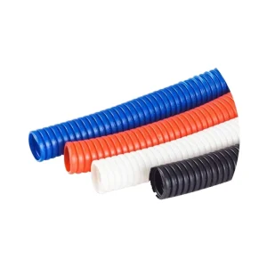 Medium Duty 16 32mm PP Flexible White Black Corrugated Pipe Electrical Conduit ISO Standard Fireproofing 50 100m Length