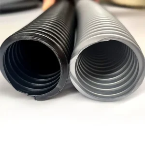 Medium Duty Grey Black Flexible Conduit PVC EVA Corrugated Pipe
