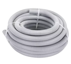 Medium Duty Grey Flexible Conduit PVC Corrugated Pipe