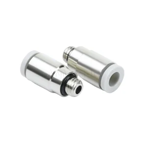 Mini POC Brass Fitting Tool Straight Cylinder Quick Connect Male Pneumatic Connectors One Touch Tube Fittings
