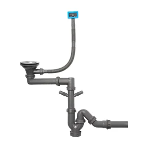Modern Bathroom Kitchen Double Bowl Sink Drain Pipe Insect proof and Odor proof Sink Filter Drain Pipe Kitchen