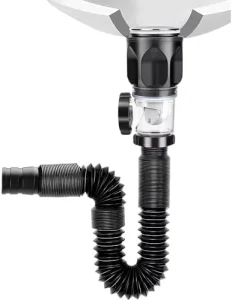 Modern Black Flexible Drain Pipe for Kitchen Restroom Sink Wash Basin Sink Extension Drain Hose for Sewer Connection
