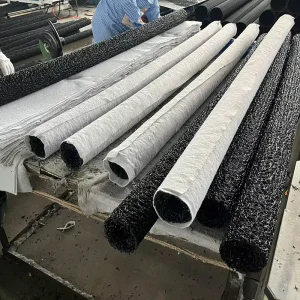 Modern Design DN80mm Geocomposite Drain Pipe PP Polypropylene Outdoor Greening Drainage Blind Ditch 3D Earthwork