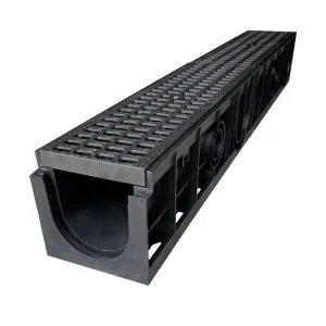 Modern Design Heavy Duty HDPE Plastic Drainage Channel with Plastic Grate for Hotel Use