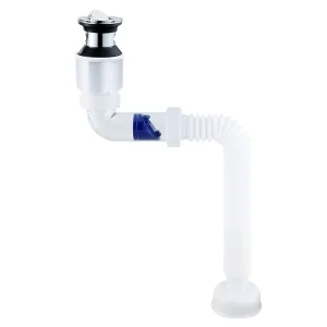 Modern Design P Trap Basin Drain Flexible Plastic Kitchen Wash Waste Pipe Fitting Odor Proof Bathroom Pop Drain Sewer Pipe