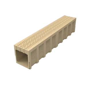 Modern EN124 U Type Smart Drainage Trenches Polymer Concrete Water Drain for Urban Smart Cities New Plastic Building Material