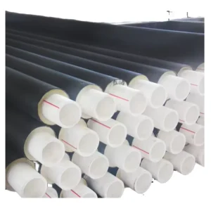Modern Eco Friendly Underground PERT II Pre insulated Pipes with Polyurethane Foam PU Thermal Insulation for Hot and Cold Water