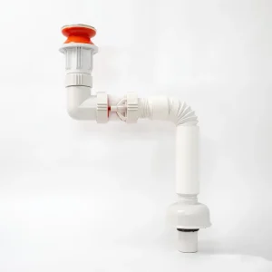 Modern Hotel Bathroom Sink Drain Odor proof Plastic Chrome Plated Sewer Hose Down Wash Basin Drain Pipes for Kitchen