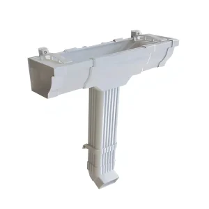 Modern Lightweight PVC Rain Gutter Downpipes Square Roofing Rainwater Drainage System Plastic Building Materials for Buildings