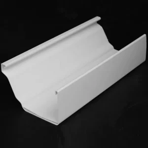 Modern PVC Roof Gutter System Rectangular Water Pipe for Drainage in Home Garden Hotel Outdoor Applications