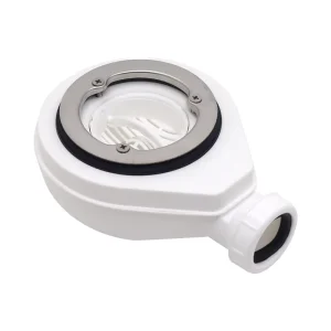 Modern Plastic Shower Tray Drain 55L/min Fast Flow 30mm Water Seal Lightweight Bathroom Enclosure Easy Clean