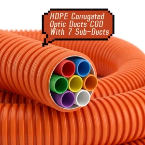 Multi Core Corrugated Optic Duct COD HDPE Cable Duct Protection Pipe for Underground Fiber Optic Network Conduit