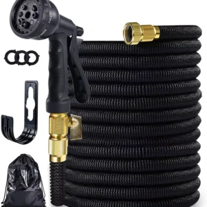 Multifunctional Automatic Expansion Rubber Durable High Pressure Garden Hose Green 7 Function Color Water Thread 3x Length