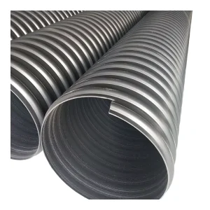 Municipal Engineering Corrugated Drain Pipe PE Material 2″ 7″ 9″ HDPE Steel Belt Reinforced Spiral Bellows Moulding