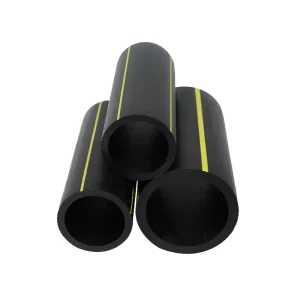 Natural HDPE Gas Tube Yellow Strip Pipe