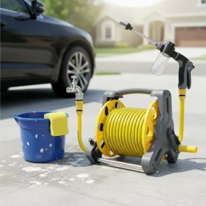 New ABS PVC Garden Water Hose Reel Cart with Outdoor Storage for Garden Water Pipe