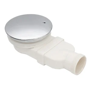New Style Low Profile Shower Drain Chrome Plated ABS Shower Tray Siphon Slim Drain 90mm Plastic Bathroom Shower Tray Drain