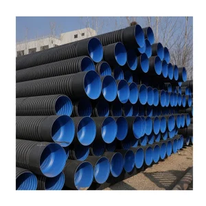 Newest High Quality Sewage Drain Pipe HDPE Tube Double Wall Black Plastic Culvert Bellows Corrugated Pipe