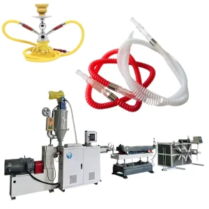 Newly Developed 35m/min High Speed PP PVC PE Shisha Hose Hookah Pipe Water Smoking Tube Making Machine with CE ISO9001