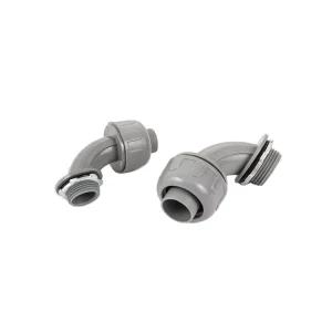 Nonmetallic Nylon Liquid Tight Connector 90 Deg 3 8″-2″ Electrical Conduit Fitting Electric PVC Pipe Fitting Coupling