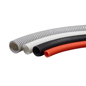 Nylon Flexible Electrical Pipe Corrugated Fire Proof Cable Conduit Pipes PP PA PE Conduit with Metal Wire for Pulling Cable