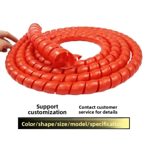 Nylon Spiral Wrap Sleeve Anti Abrasion Waterproof Hose Protector For Hydraulic Systems Machinery Outdoor Electrical Cords