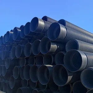 OEM High-Strength HDPE Double Wall Corrugated Pipe 800mm SN8 Steel Strip Reinforced High Pressure Flexible Durable