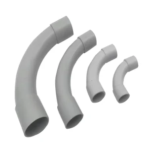OEM ODM Factory Made Electrical PVC 90 Degree Pipe Fitting Conduit Elbow Grey 20mm 25mm Australia Standard