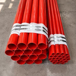 OEM Plastic Coated Steel Pipe Water Conveyance Supply Drainage Anti Corrosion Epoxy Fire Fighting Steel Pipes
