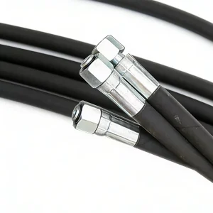 Oil Resistant High Pressure Hydraulic Hose with Cutting Service Black Steel Wire Braided Wound Rubber Hose