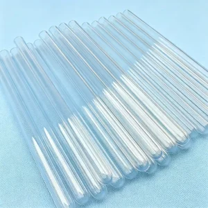 One End Closed Quartz Tube with Round Bottom Resistant to High Temperatures Resistant to Strong Acids and Strong Alkali