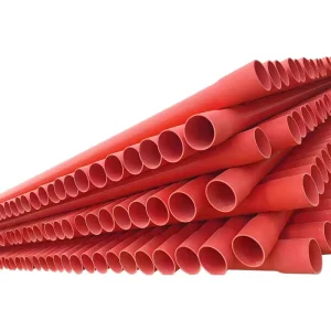 Orange CPVC Durable PVC Power Protection Pipes Insulated Flame Retardant Corrosion Resistant for Municipal Building Industrial