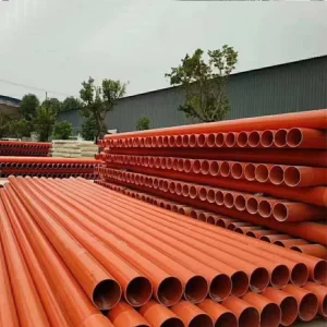 Orange CPVC Power Electric Conduit Telecom Cable 110mm to 250mm Factory Sale Plastic CPVC Conduit Pipe