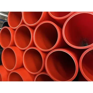 Orange Electric Cable Protection Pipe Plastic Tube Electrical Wire Protection Pipe Power Cable Conduit MPP Power Pipes