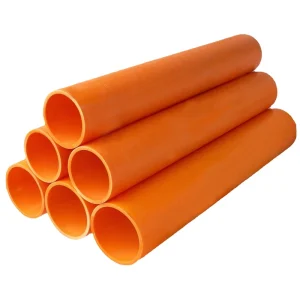 Orange High Pressure PP Plastic Tube Electrical Ware Protection MPP Underground Electrical Cable Conduit Pipe