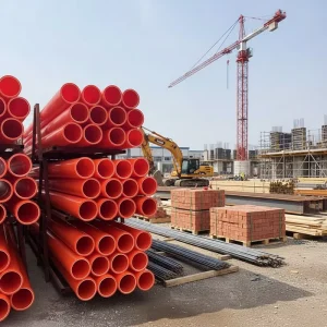 Orange MPP Electric Power Conduit Plastic Pipe MPP Power Cable Sleeve MPP Orange High Voltage Tube Conduit Pipe