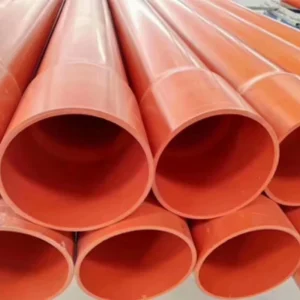 Orange PVC CPVC Industrial Use CE Certified Heat Resistant Anti Corrosion Extruded Electrical Protection Conduit