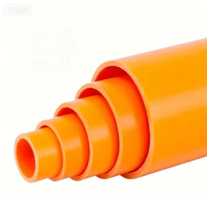 Orange PVC Pipe Fish Tank Fittings and Accessories UPVC Rigid Plastic Water Supply Pipe Aquarium Tube