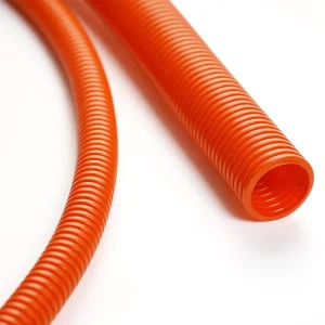 Orange Plastic PA V0 Electrical Flexible Conduit Nylon Corrugated Pipe