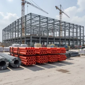 Orange Polypropylene PP Plastic Cable Pipe Cable Protection Power Tube Conduit MPP Electric Power Pipe
