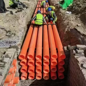 Orange Power Electric Conduit Telecom Cable MPP Plastic Conduit Pipe for Underground Cable Protection