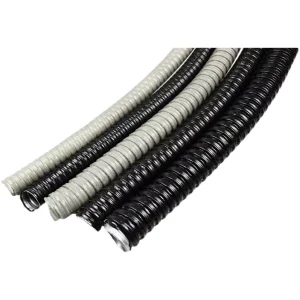 Outdoor Use Black PVC Coated Galvanized Steel Flexible Conduit Electrical Cable Protective Tube Black Plastic Tubes