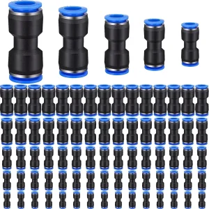 PC PU PT PY PL PG Quick Hose Connector Brass Silencer Pneumatic Pipe Fittings Straight Union 6mm Quick Hose Fittings