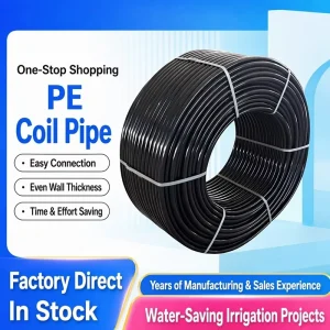 PE Agriculture Irrigation Pipe 32mm HDPE Polyethylene Drip Connector Tube 1” Inch UV Resistant Flexible Easy Install Supply
