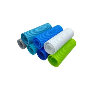 PE Corrugated Fresh Air Duct 75-110mm Eco Friendly Flexible Hose Sterile Indoor Ventilation Pipe
