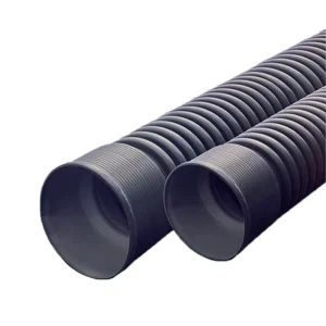 PE Double Wall Corrugated Pipe HDPE Plastic Dual Wall Corrugated Drainage Pipe for Municipal Sewage Rainwater Drainage
