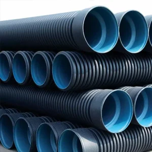 PE Plastic HDPE Polyatylene Double Wall Corrugated Drainage Pipe 200mm 500mm Diameter Colored Corrugated Drain Pipe